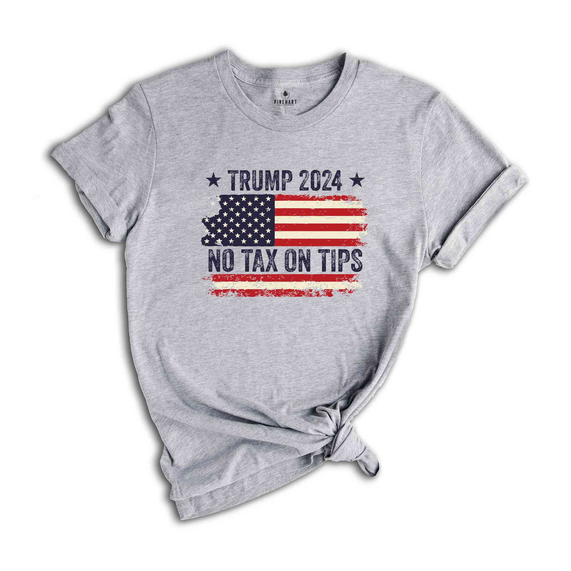 No Tax On Tips T-Shirt, Trump 2024 Shirt, Trump Election Shirt, Usa Elections Tee, Vote For Trump Shirt, Donald Trump Tee