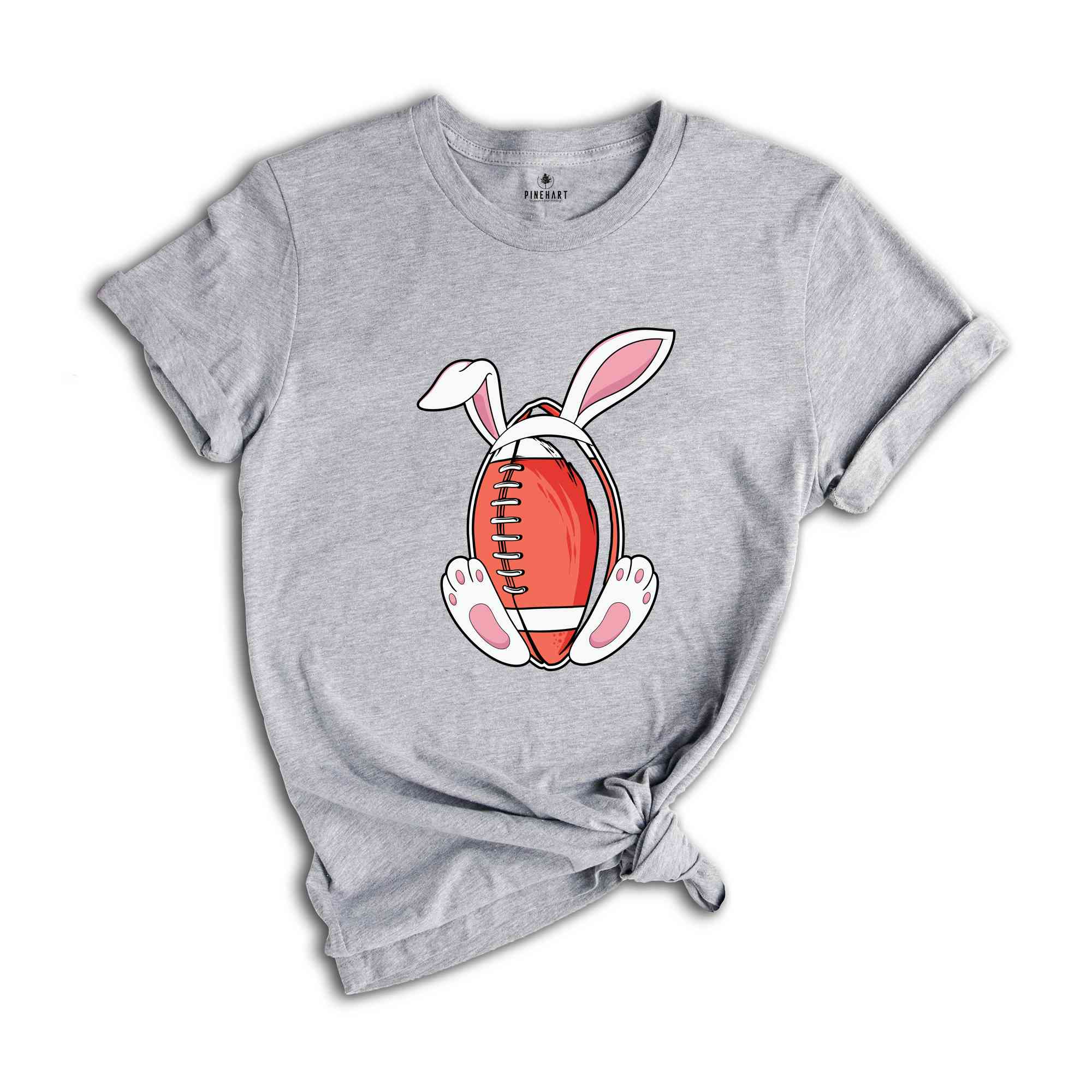 Easter Bunny Football T-Shirt, Easter Football Gift, Football Fan T-shirt, Matching Family Easter Tees, Funny Easter Tees