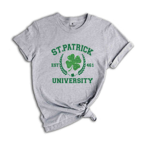 Pocket Rainbow Shamrock St Patricks Day T-Shirt, St Patricks Tee, Shamrock Tee, Lucky Shirt, St Patrick's Apparel, Rainbow Lucky Shamrock