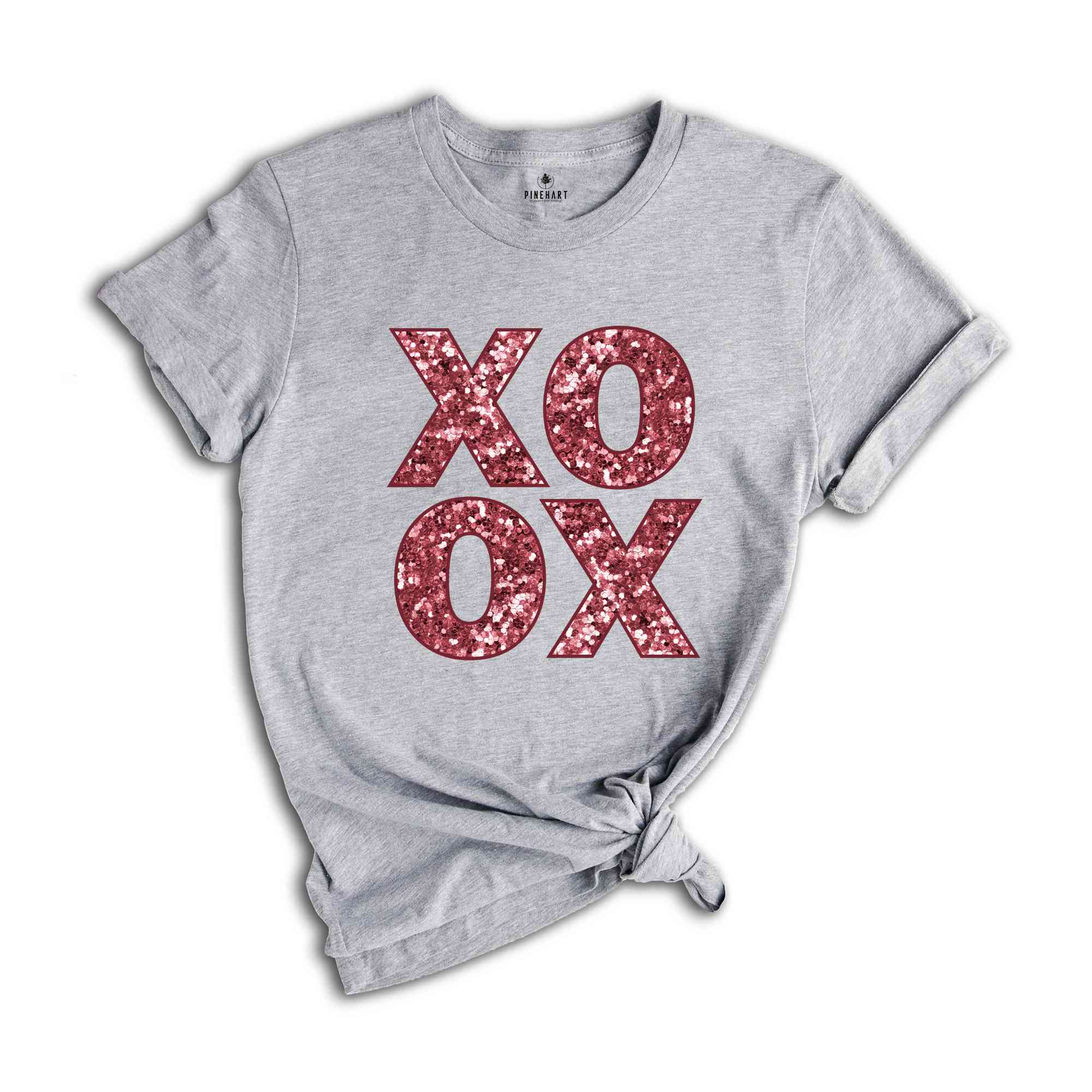 XOXO Shirt, Pink XOXO Shirt, Valentines Day Shirt, Cute Valentines Day Shirt, Valentines Day, Glitter Shirt