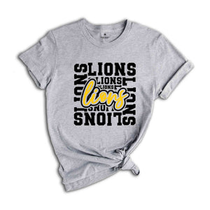 Team Mascot Shirt, lions Team Shirt, lions Team Spirit Shirt, lions Fan Shirt, lions School Shirt, lionss School Spirit