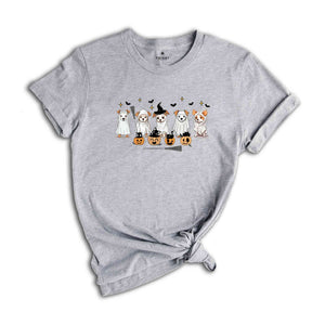 Ghost Dogs Shirt, Pumpkin Head Shirt, Cute Halloween Gift, Halloween Shirt, Animal Lover Gift, Dog Owner Shirt, Cute Dog Shirt