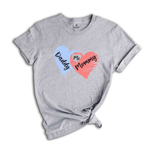 Daddy Mommy and Me Shirt, Mommy And Daddy To Be Matching Shirt, Family Matching Gift, Cute Family Tee