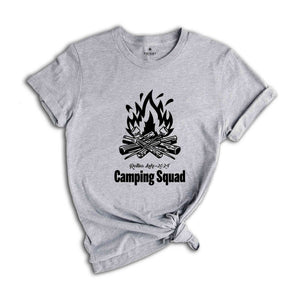 Family Camping Shirts, Custom Camping tshirt, Matching Camp Shirts, Girls Weekend Matching T Shirts, Camp Shirts for Party, Travel Shirts