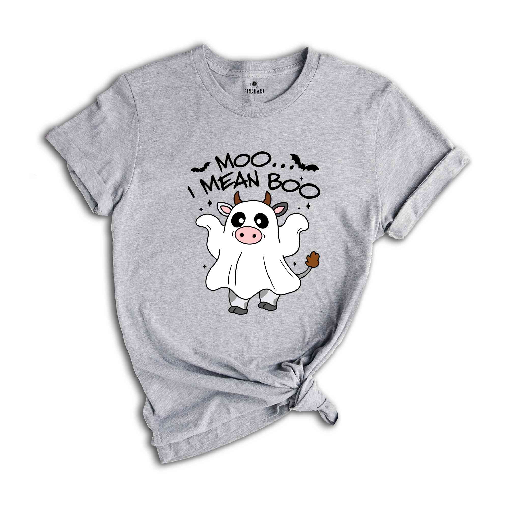 Moo I Mean Boo Shirt, Cute Cow Shirt, Funny Ghost Shirt, Halloween Shirt, Cute Halloween Shirt, Boo Shirt, Ghost Shirt, Spooky Season Shirt