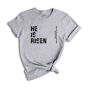 He Is Risen T-Shirt, Christian Easter Shirt, Christian Apparel, Easter Shirt, He Is Not Here He Has Risen Shirt