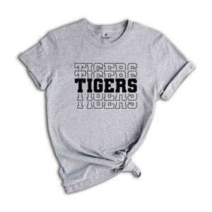 Tigers Mascot Shirt, Team Mascot Shirt, School Mascot T-Shirt, Tiger Team Spirit Shirt, Tigers School Shirt, Tigers Gift