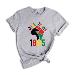 Juneteenth 1865 T-Shirt, Juneteenth Afro Shirt, Freeish Since 1865, Black Independence Day, Black Lives Matter Shirt