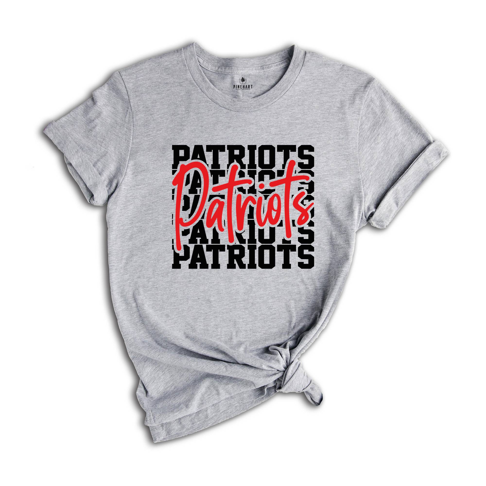 Team Mascot Shirt, Patriots Team Shirt, Patriots Team Spirit Shirt, Patriots Fan Shirt, Patriots School Shirt, Patriots School Spirit