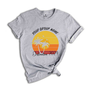 Custom Group Name Vacation Shirt, Matching Family Vacation Shirts, Custom Vacation Shirts, Custom Beach Shirts, Personalized Summer Shirt