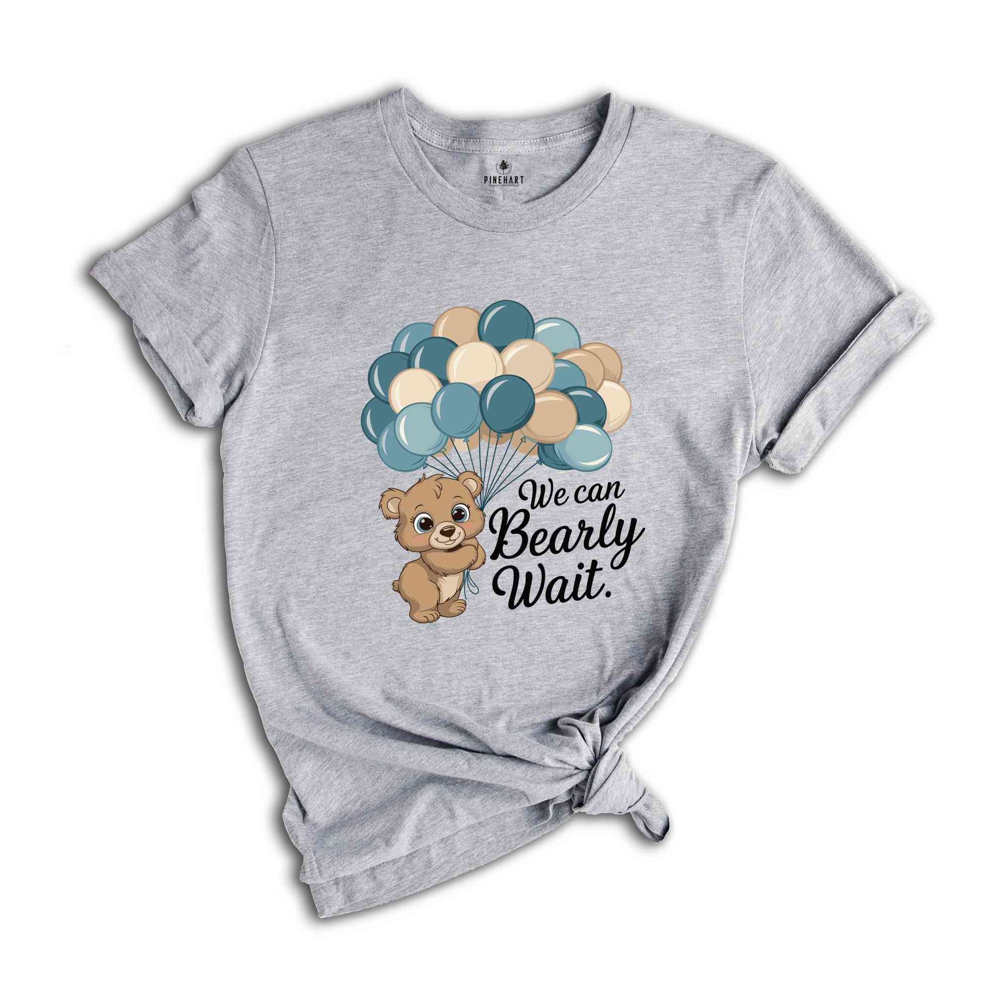 We Can Bearly Wait Baby Shower Shirt, Pregnancy Announcement Shirt, Gift For Baby Shower, Mommy To be Shirt, Family Baby Shower Party Shirts