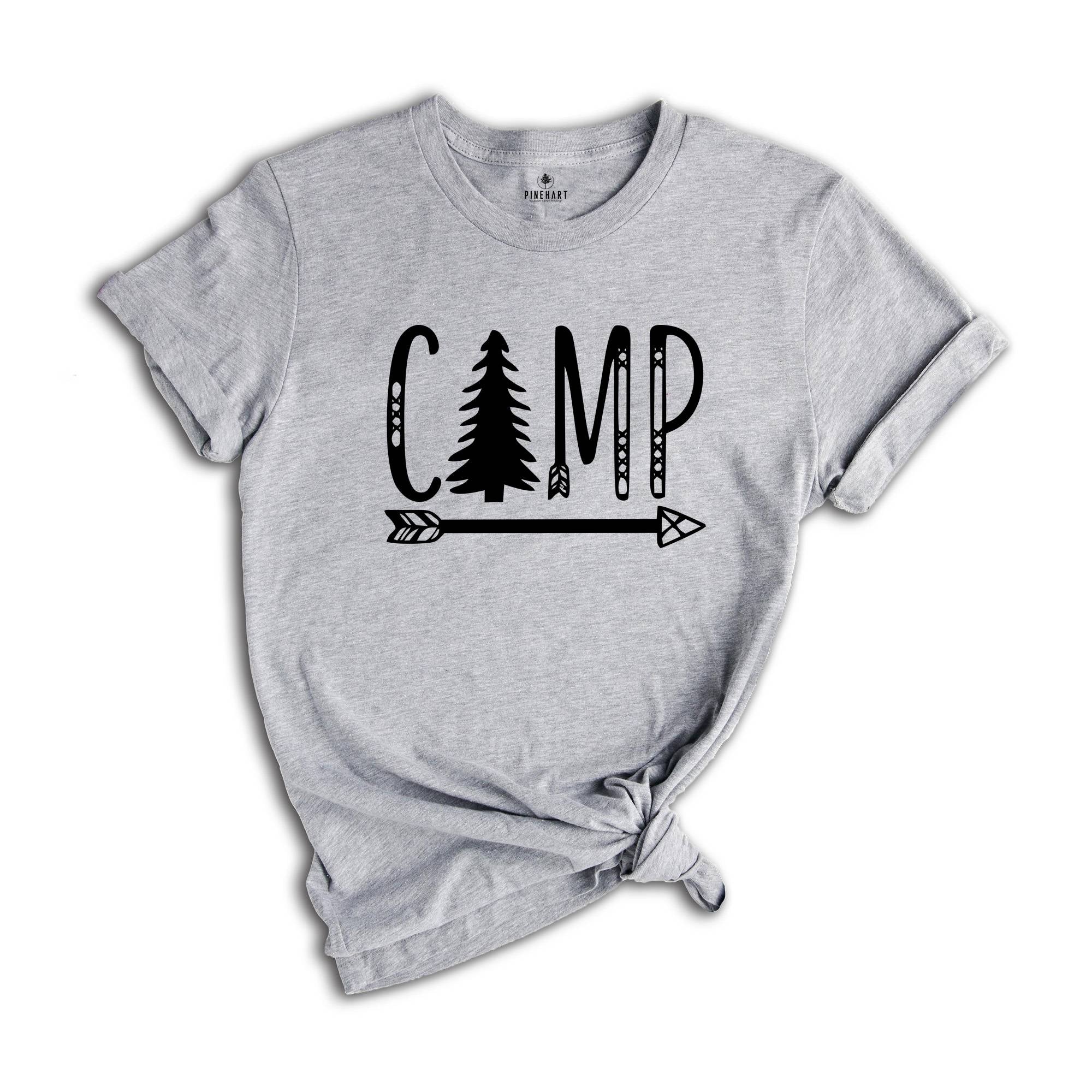 Camping Arrow Shirt, Camper Shirt, Camp Squad Shirt, Camping Crew 2024, Adventurer Shirt, Camporee Shirt, Wanderlust Shirt