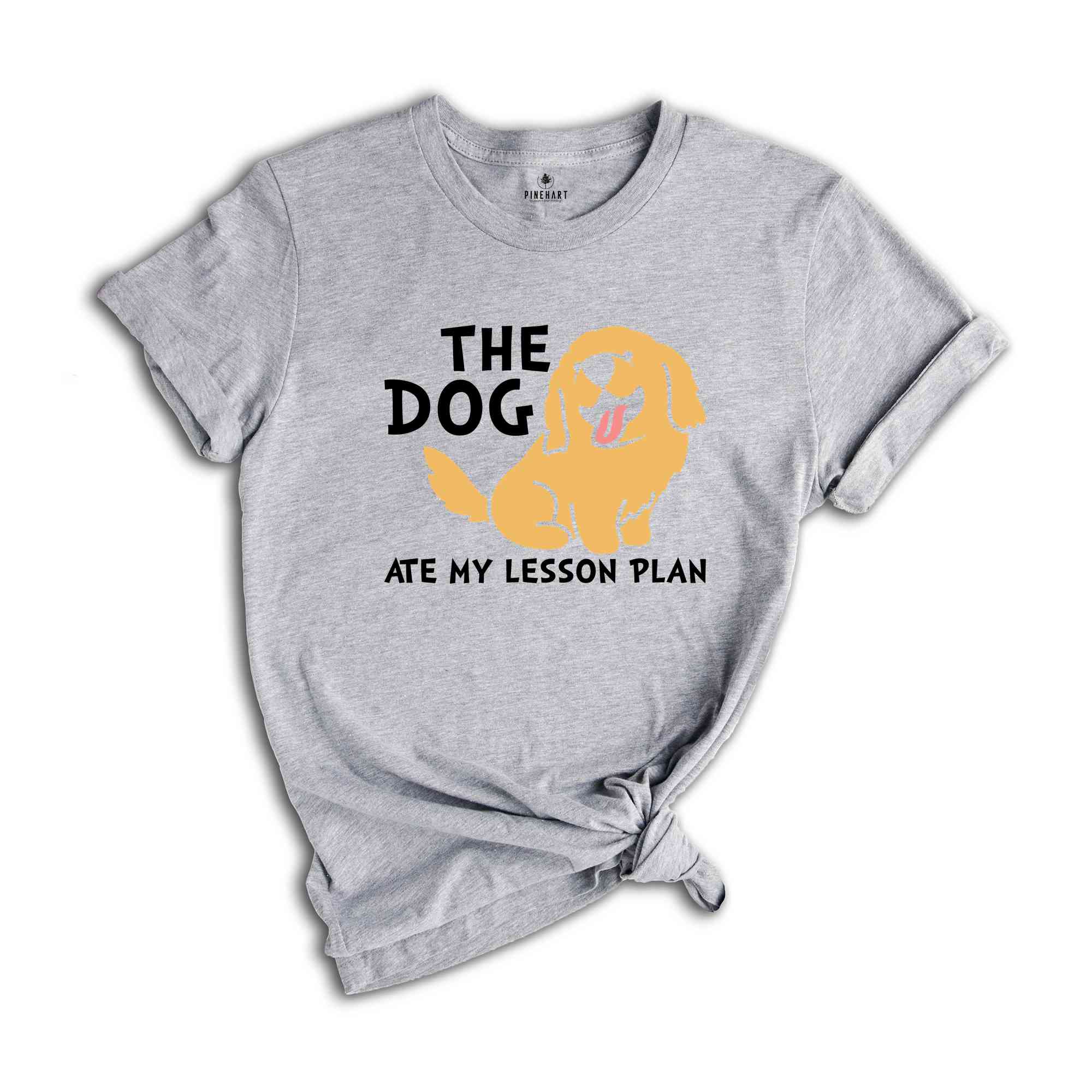 The Dog Ate My Lesson Plan Shirt, Floral Dog Shirt, Happy Tail Dog Tee, Golden Dog Gift, Sassy Dog Shirt