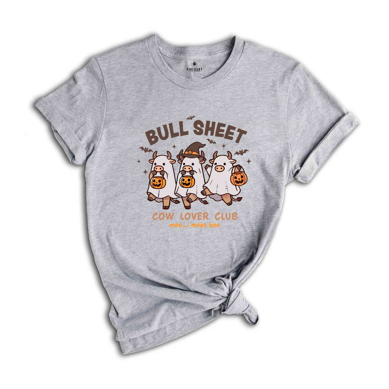 Bull Sheet Shirt, Cow Lover Club Halloween Shirt, Farm Animal Shirt, Halloween Gift, Spooky Season Shirt, Funny Halloween Shirt, Cow Shirt