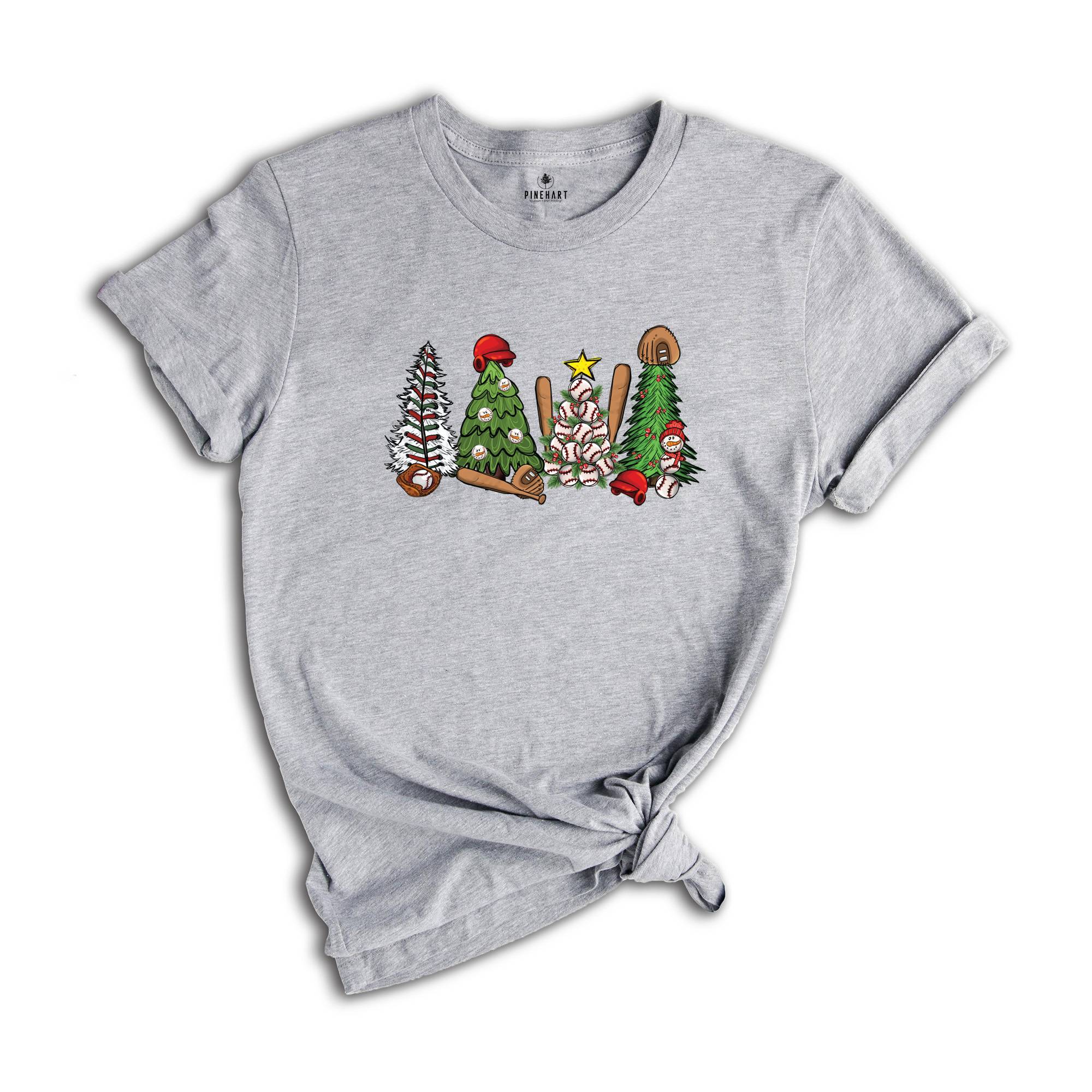 Baseball Christmas Tree Shirt, Baseball Christmas Shirt, Baseball Lover Shirt, Baseball Christmas Gift, Baseball Tree Shirt, Christmas Tree