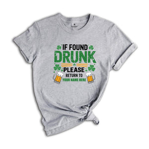 Matching St Patricks Couple Shirt, Funny St Patrick's Day Shirt, Wife Shirt, Custom Name Shirt, Funny Party Shirt, Funny Drink Shirt