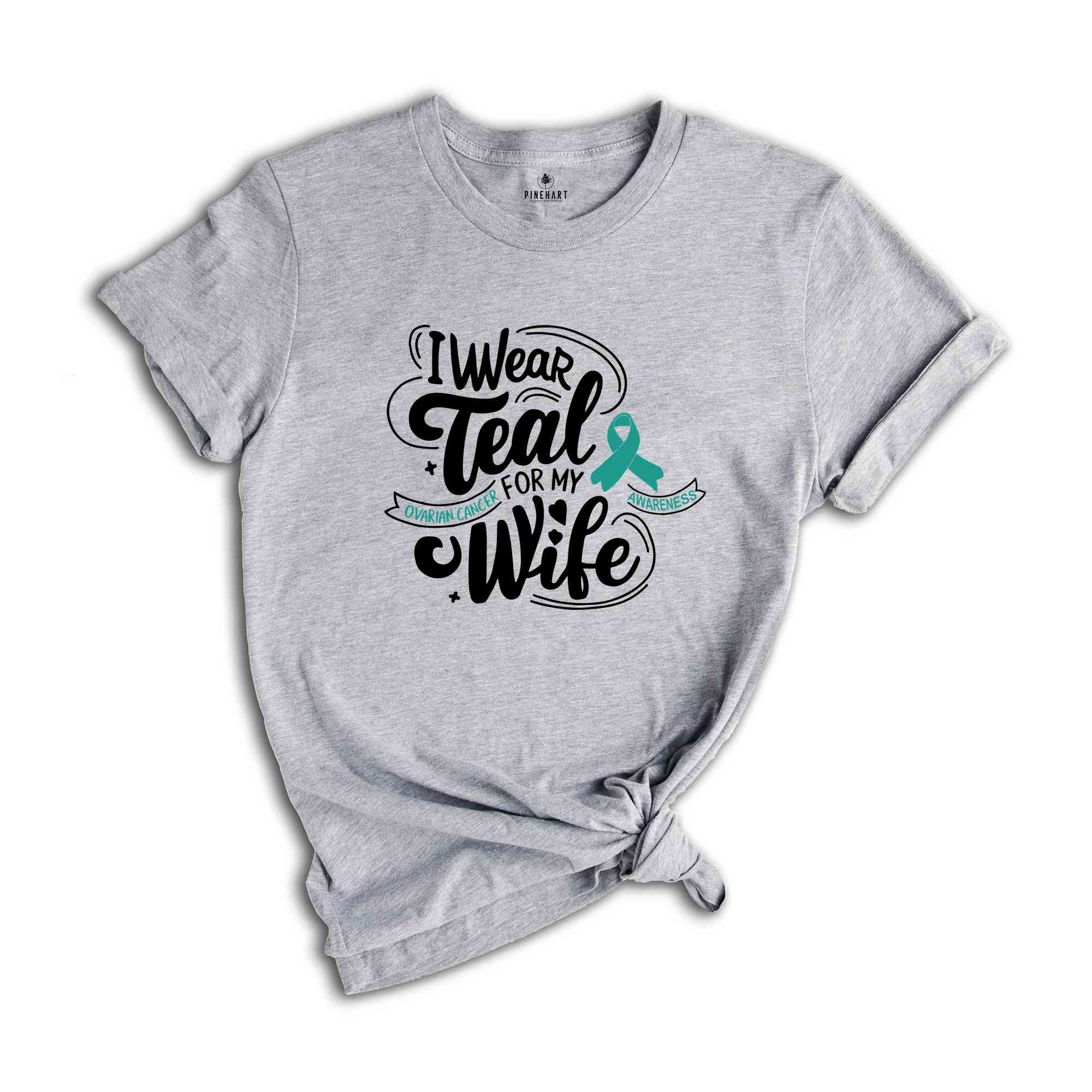 Ovarian Cancer Gift, Cancer Warrior Shirt, Ovarian Cancer Awareness Tee, Cancer Survivor Graphic Tees, Cancer Support TShirt, Gifts for Wife