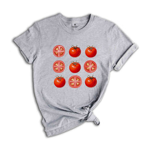 Tomato Shirt, Retro Tomatoes Shirt, Vegetable Shirt, Foodie Shirt, Gardening Shirt, Summer Shirt, Fresh Tomato Tee