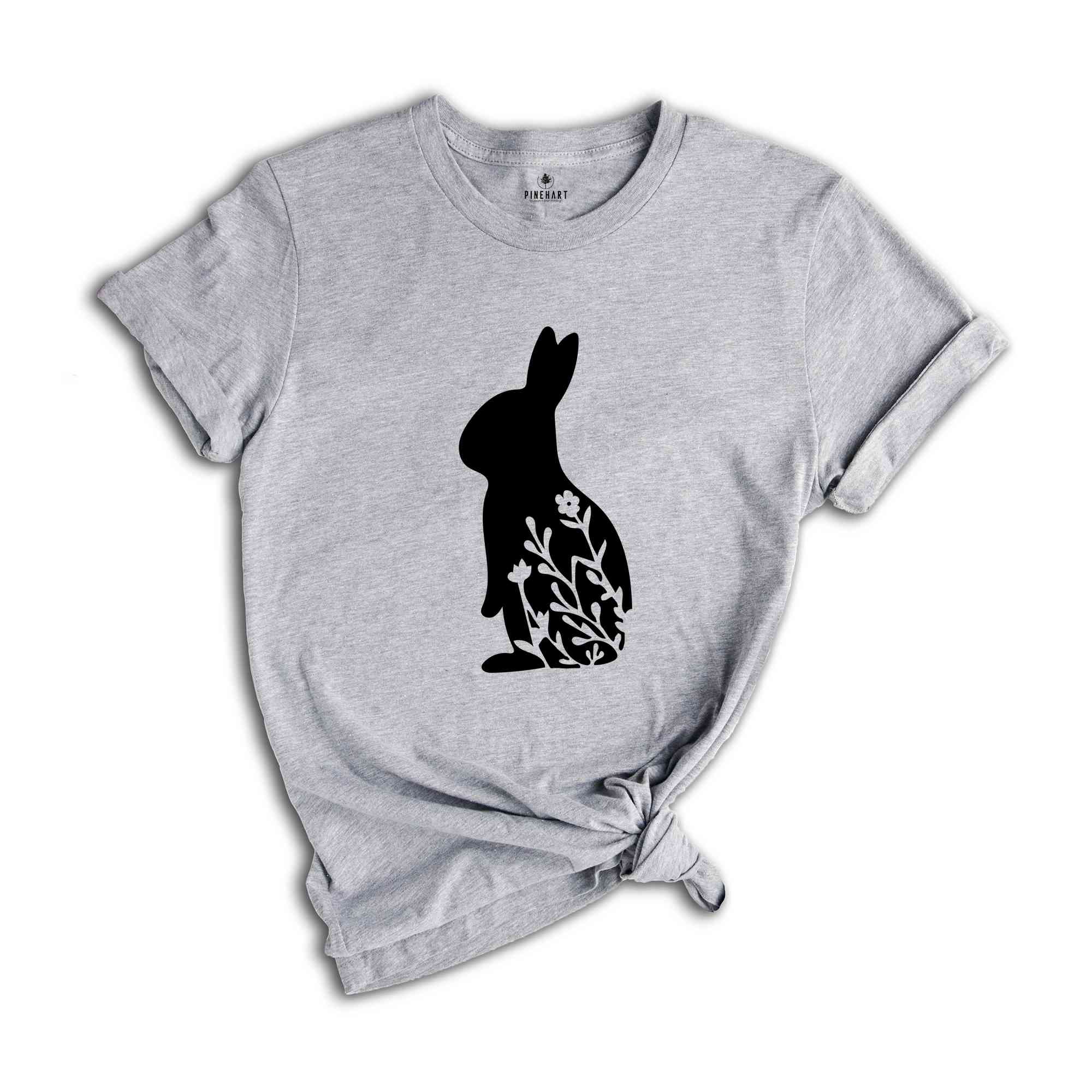 Easter Bunny Shirt, Floral Shirt, Easter Shirt, Cute Easter Shirt, Trendy Shirt, Christian Shirt, Happy Easter Shirt