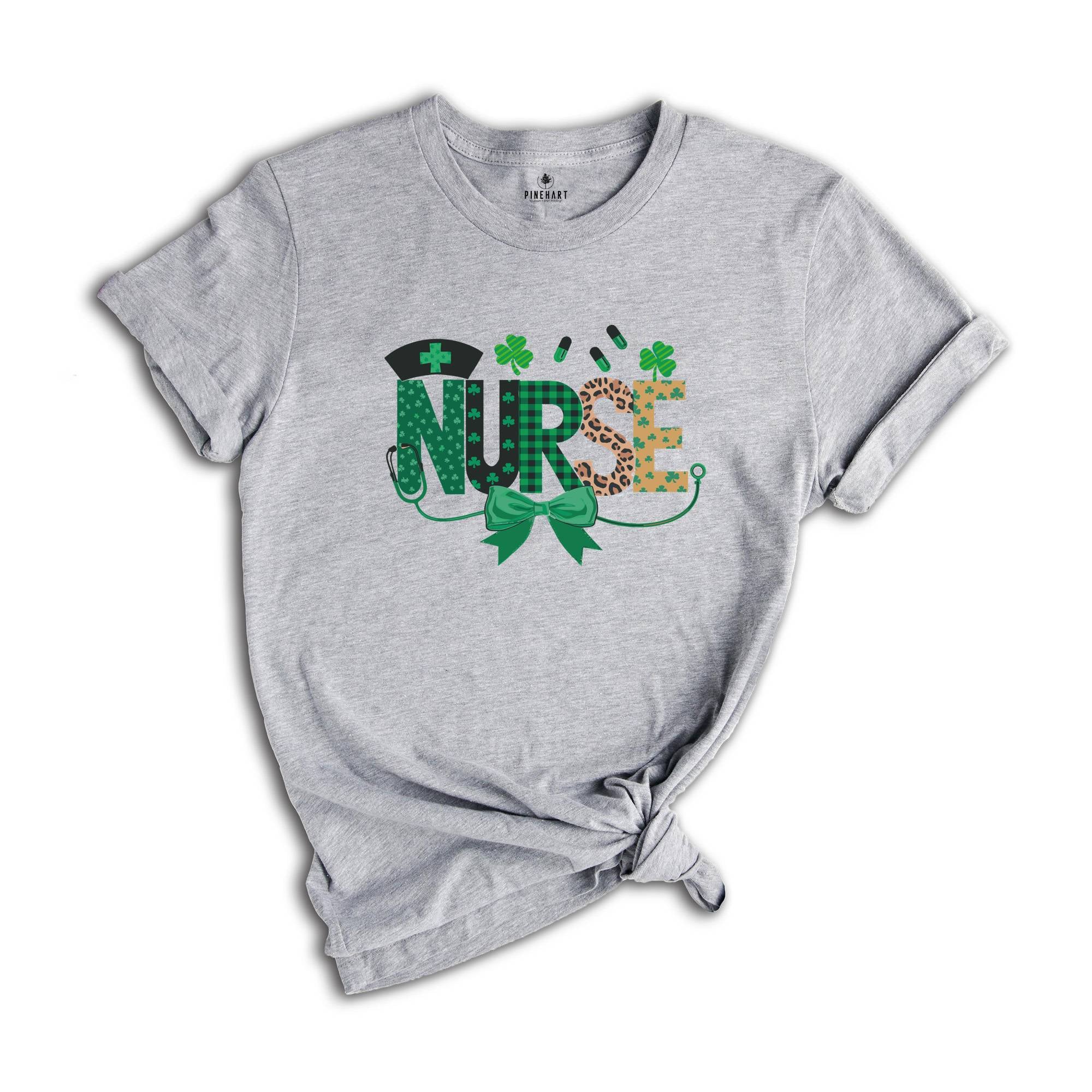 St. Patrick's Nurse Shirt, St Patrick's Day Shirt, Nurse Shirt, Nurse St. Patrick's Shirt, Nurse Stethoscope Tee, Gift for Nurse