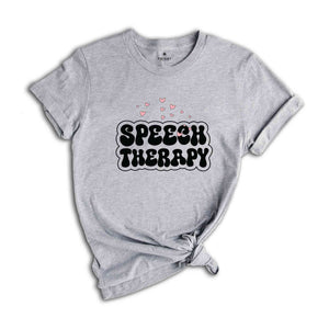 Speech Pathologist Rainbow T-Shirts, Speech Therapy Vneck TShirt, Speech Language Pathologist Gift, Speech Language Therapist Graphic Tees