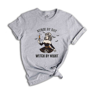 Nurse By Day Witch By Night Shirt, Retro Halloween Shirt, Halloween Shirts, Spooky Shirt, Spooky Season Shirt, Witch Shirt