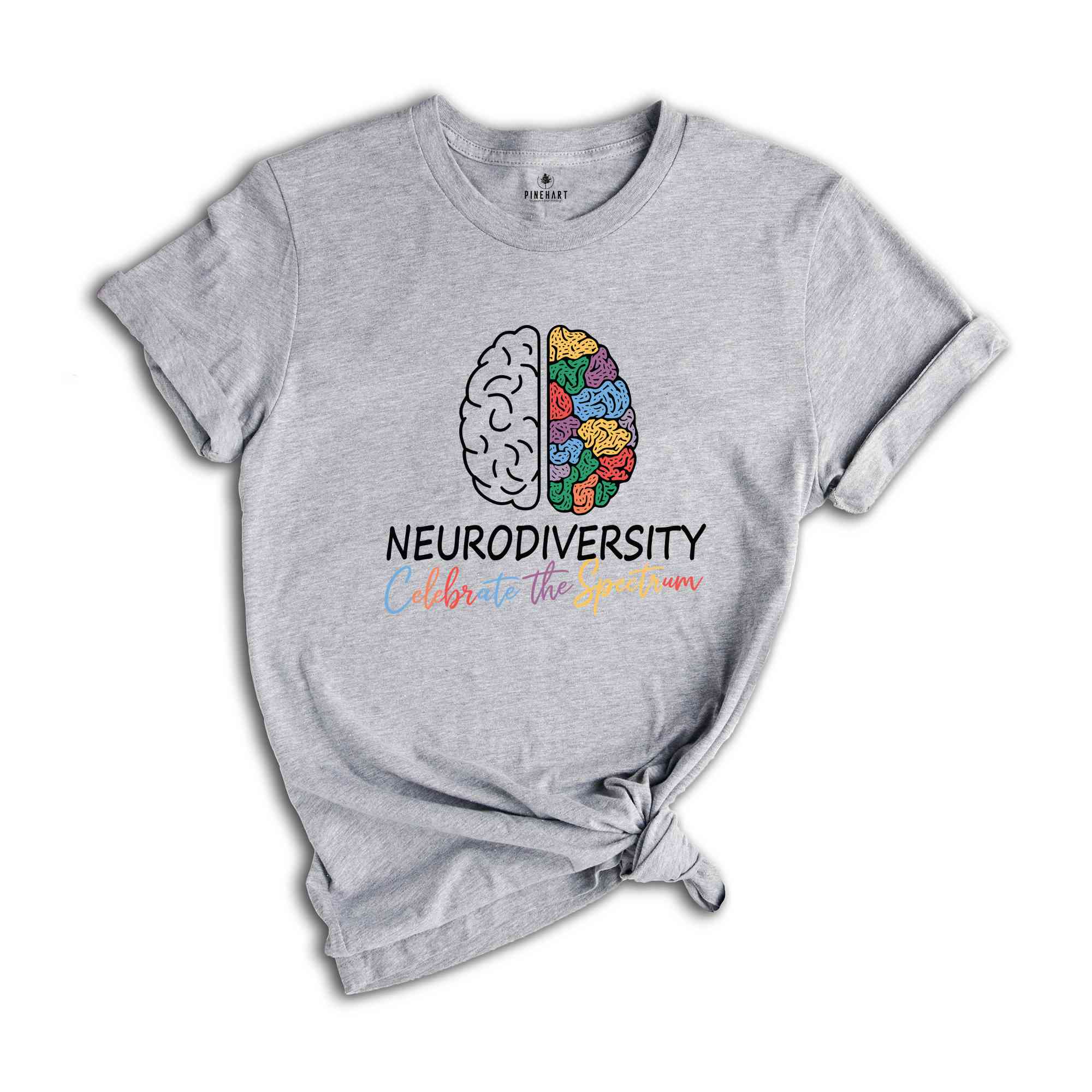 Embrace Neurodiversity Shirt, Celebrate the Spectrum Brain Autism T-Shirt, Neurodiversity T-shirt, Autism Awareness Shirt