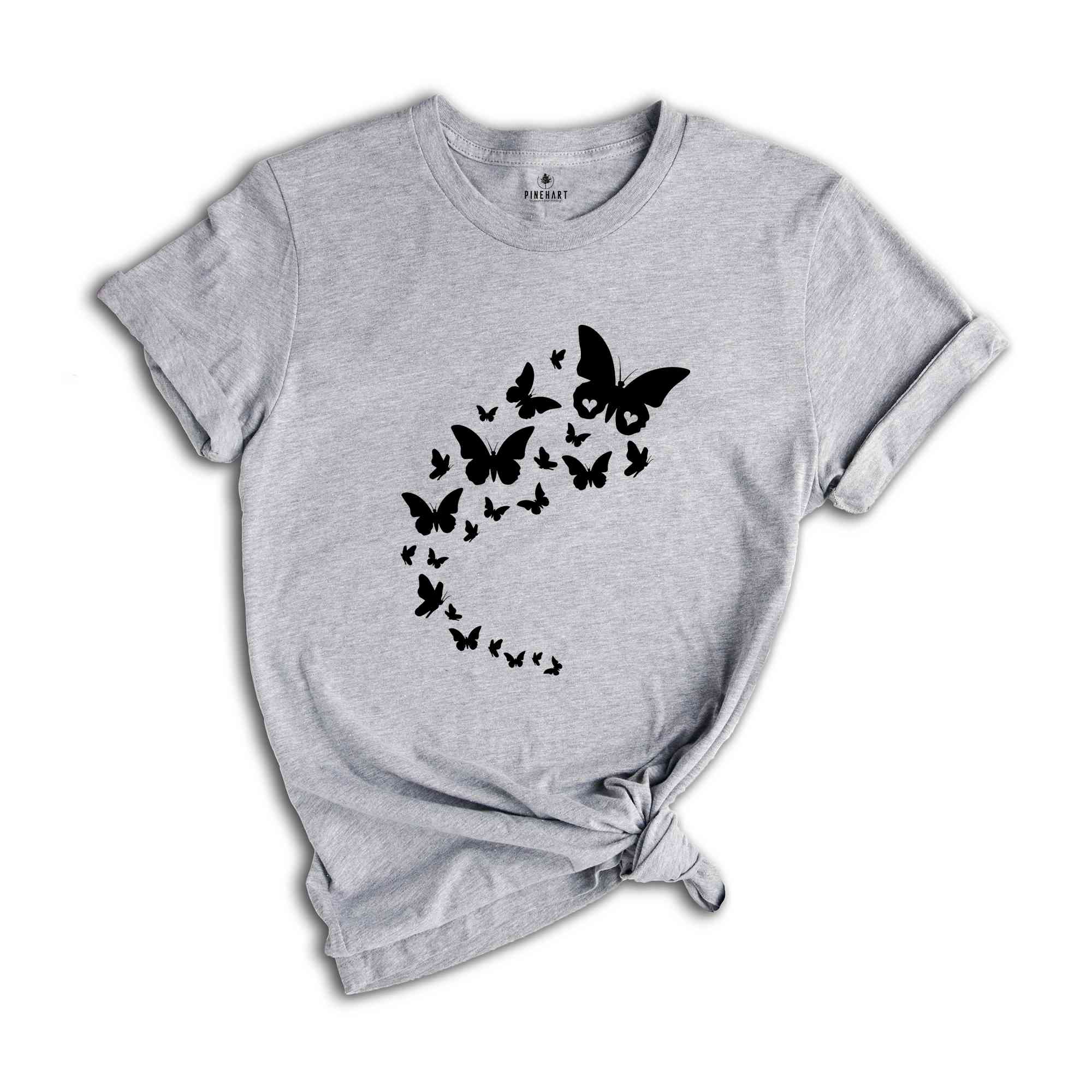 Butterfly Shirt For Women, Cute Butterfly T-Shirt, Butterfly Tee, Cute Butterfly Shirt, Animal Lover Gift, Butterfly Lover Gift