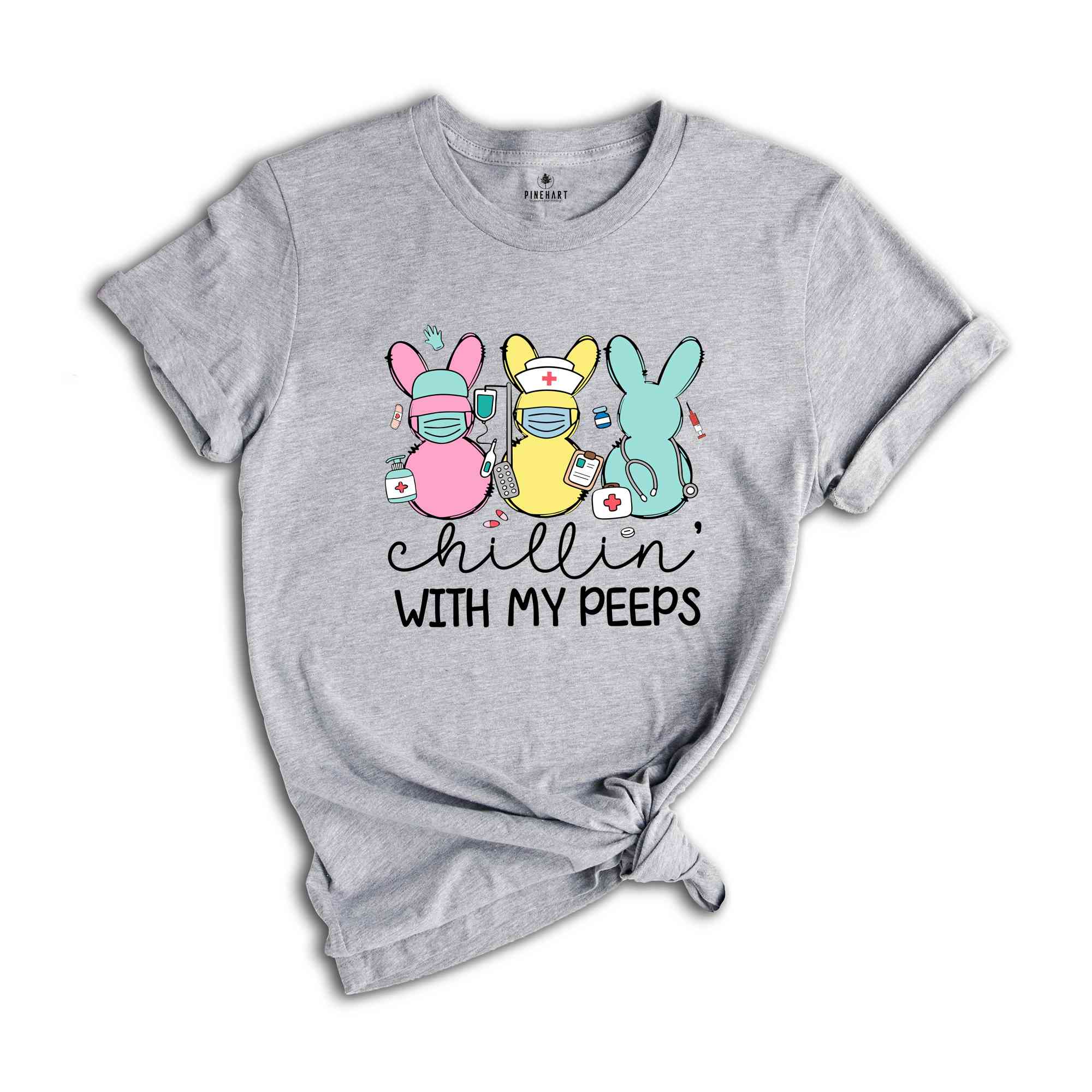 Chillin With My Peeps Easter Bunny Shirt, Easter Day Tee, Easter Day Outfit, Easter Day Gift, Bunny Lover Tshirt, Happy Easter