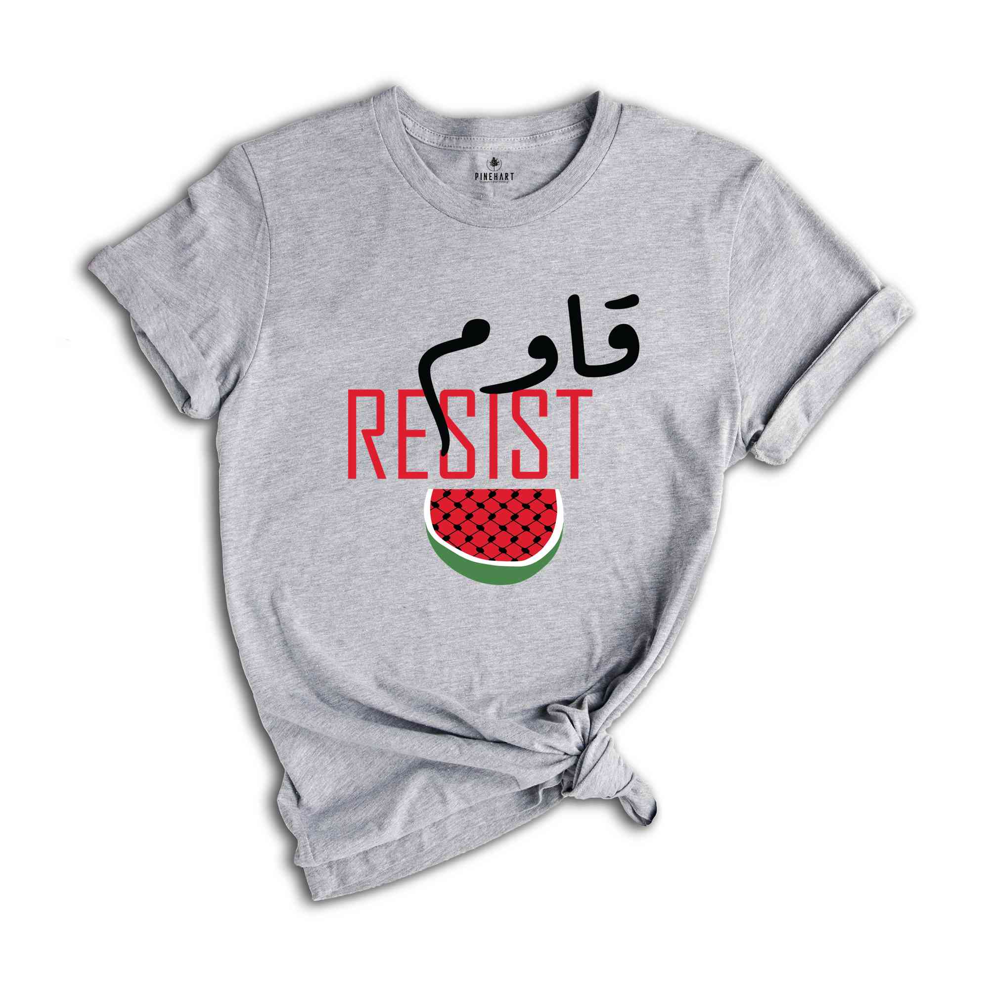 Resist T-Shirt, Stand With Palestine Tee, Stop The Genocide Shirt, Support Palestine Shirt, Free Gaza Tee, Watermelon Palestine Shirt