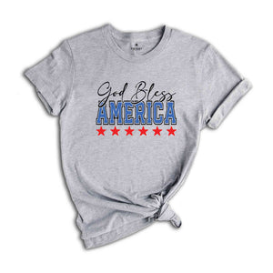 God Bless America T-Shirt, Retro America Shirt, Independence Day Tee, 4th Of July Shirt, 4th Of July Gifts