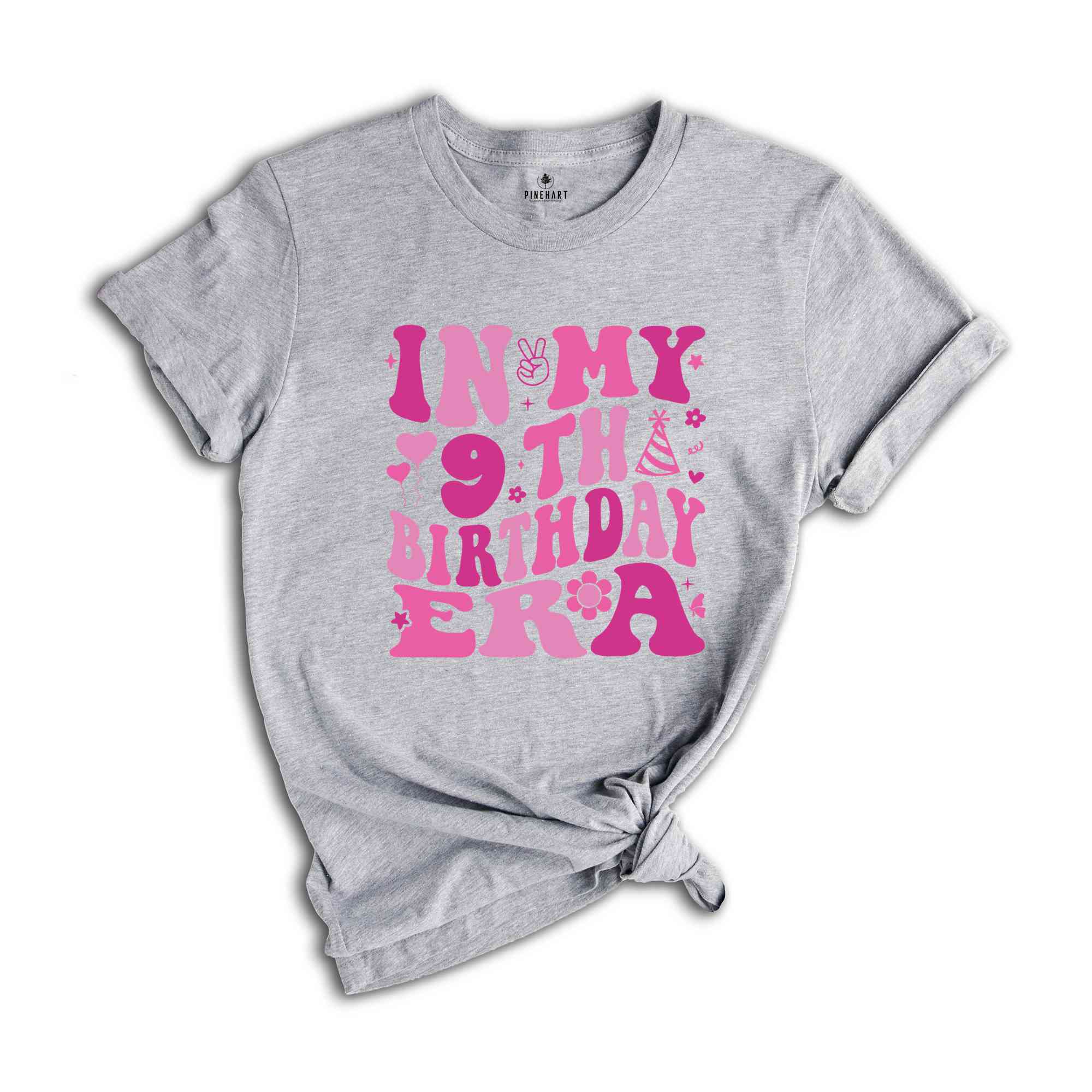 In My 9th Birthday Era Shirt, Birthday Girl Shirt, Cute Birthday Shirt, Kids Birthday Shirt, Nine Year Old Shirt, Birthday Party Shirt