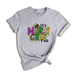 Mardi Gras Celebration Shirt, New Orleans Themed, Colourful Mardi Gras Tee, Great for Fat Tuesday Gifts