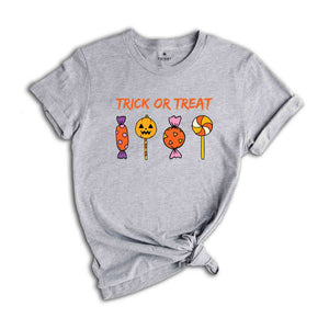 Trick Or Treat Shirt, Halloween Candy T-Shirt, Halloween Treats Tee, Pumpkin Shirt, Halloween Gifts For Candy Lovers