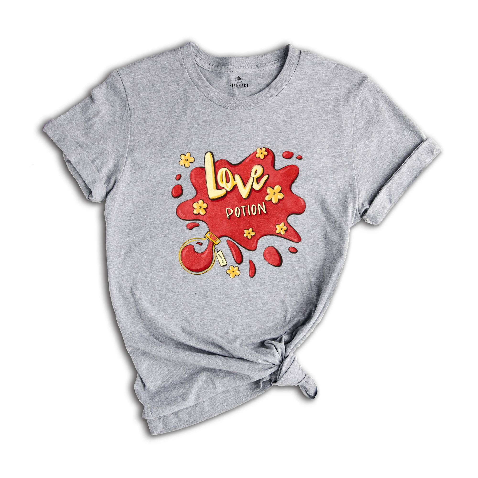 Love Potion Shirt, Valentine's Day T-Shirt, Valentine Gift, Love Shirt, Gift For Girlfriend, Inspirational Shirt