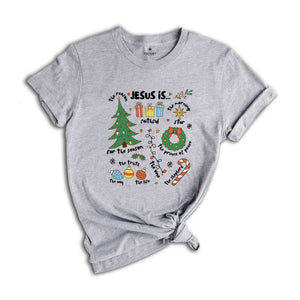 Jesus is The Reason for The Season Shirt, Religious Christmas Shirt, Nativity Shirt, Christian Christmas Shirt