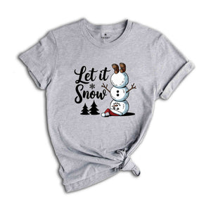 Let it Snow Shirt, Christmas Snowman Shirt, Christmas Shirt, Winter Shirts, Snowman Shirt, Funny Snowman Shirt, Jesus Shirt