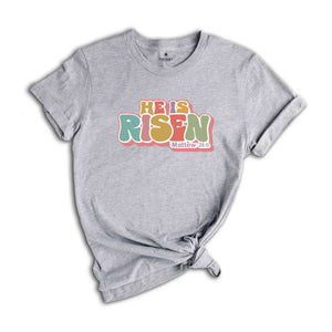 He is risen Matthew 28:6 Shirt, He is risen Shirt, Happy Easter Shirt, Bunny Shirt, Easter Shirt, Cute Shirt