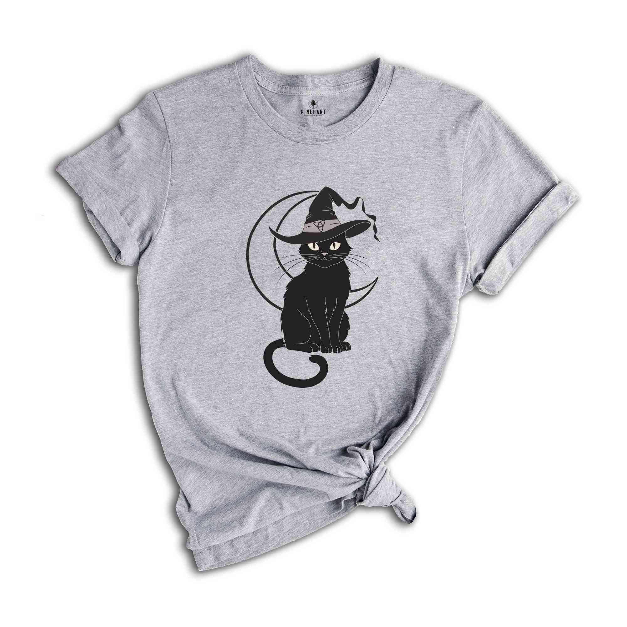 Black Cat Shirt, The Witch Shirt, Witch Shirt, Halloween Black Cat Shirt, Trendy Halloween Shirt, Mom Halloween Shirt, Cat Lover Shirt