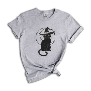 Black Cat Shirt, The Witch Shirt, Witch Shirt, Halloween Black Cat Shirt, Trendy Halloween Shirt, Mom Halloween Shirt, Cat Lover Shirt