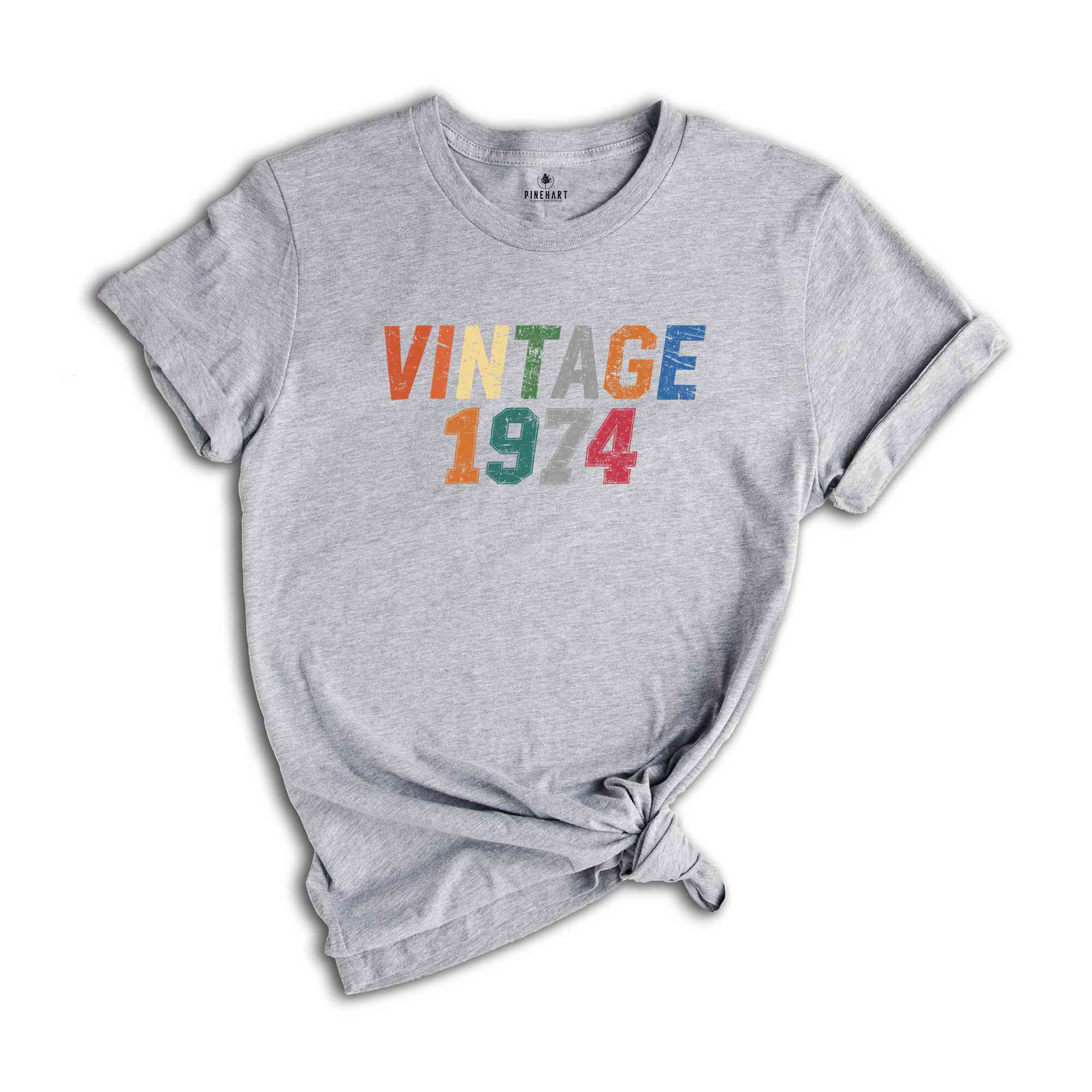 Vintage 1974 Shirt, 50th Birthday Shirt , Auntie Shirt, Mother's Day Shirt, Gift For Grandma, Trendy Birthday Shirt