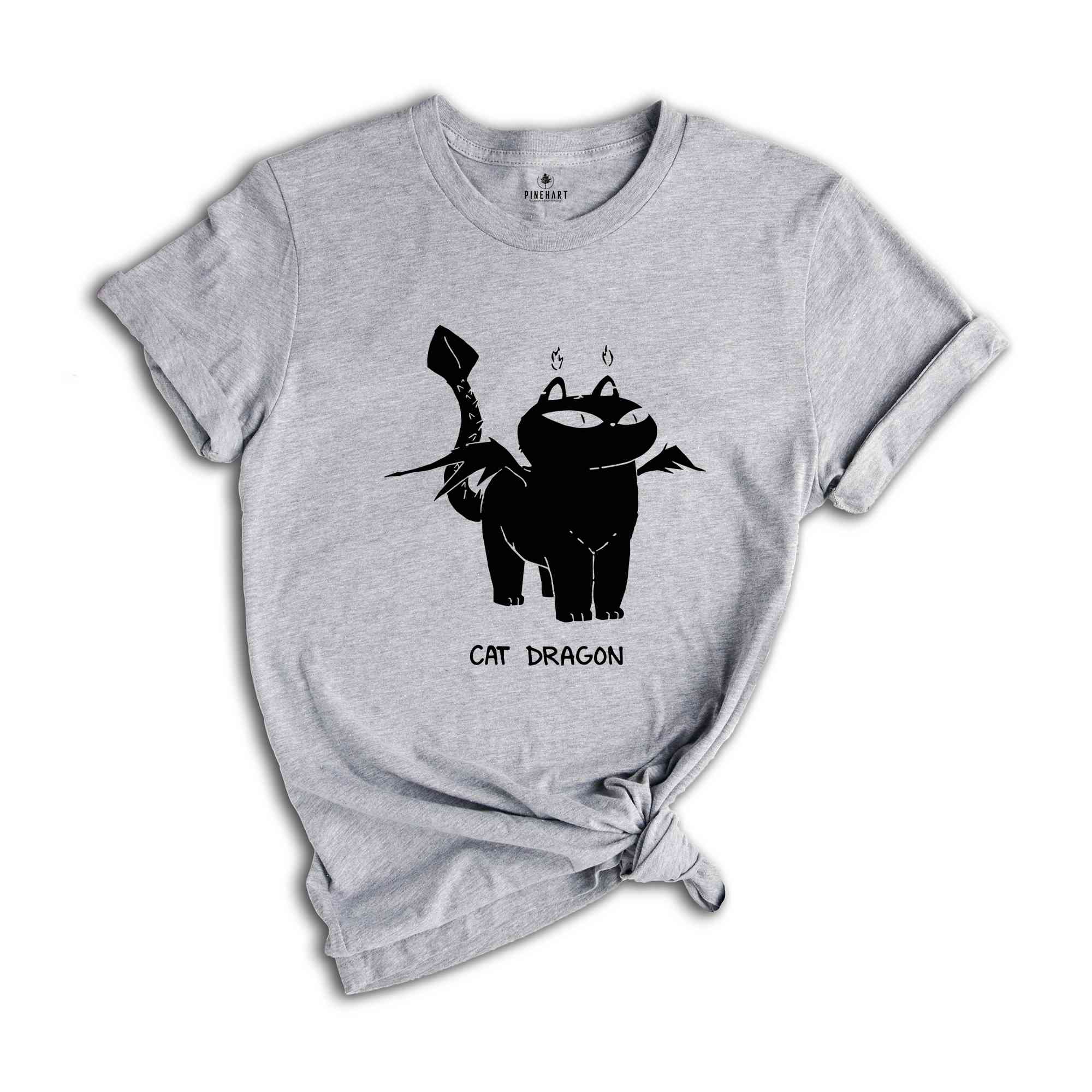 Cat Dragon T-shirt, Cat Shirt, Animal Lover Shirt, Funny Shirt, Cat Lover Gift, Cat Lover Shirt, Cat Mom Sweater, Kitten Shirt, Cat Tee