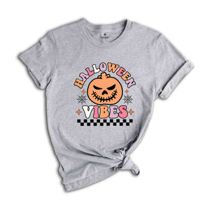 Pumpkin Shirt, Halloween Vibes Shirt, Retro Halloween Shirt, Halloween Gift, Spooky Season Shirt, Halloween Party Shirt, Cute Halloween Tee