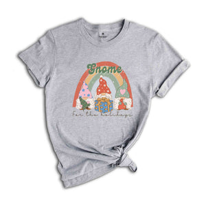 Gnome For The Holidays Shirt, Christmas Gnomes Shirt, Cute Christmas Shirt, Retro Christmas Shirt, Christmas Party Shirt, Holiday Shirt