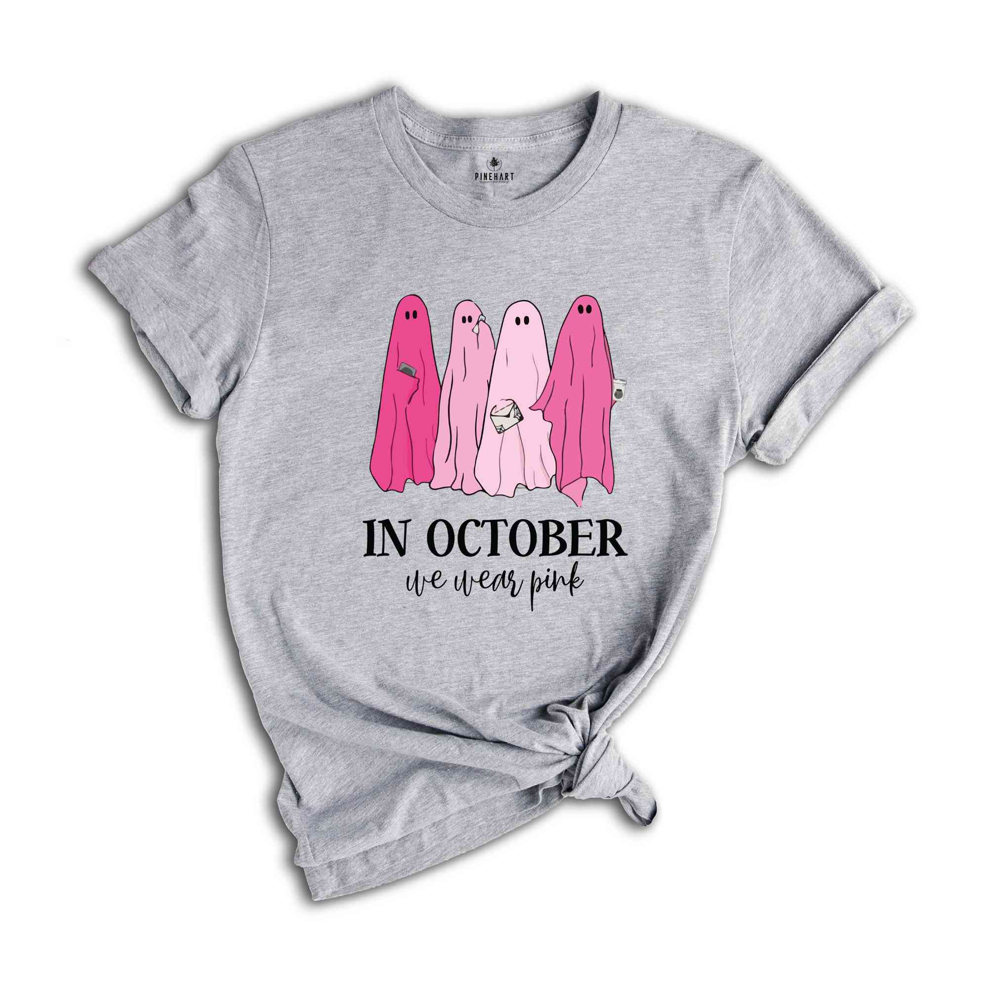 Halloween Mean Girls Shirt, On Wednesday We Wear Pink Ghost Shirt, Mean Girls Ghost Shirt, Pink Ghost Shirt, Mean Girls Halloween