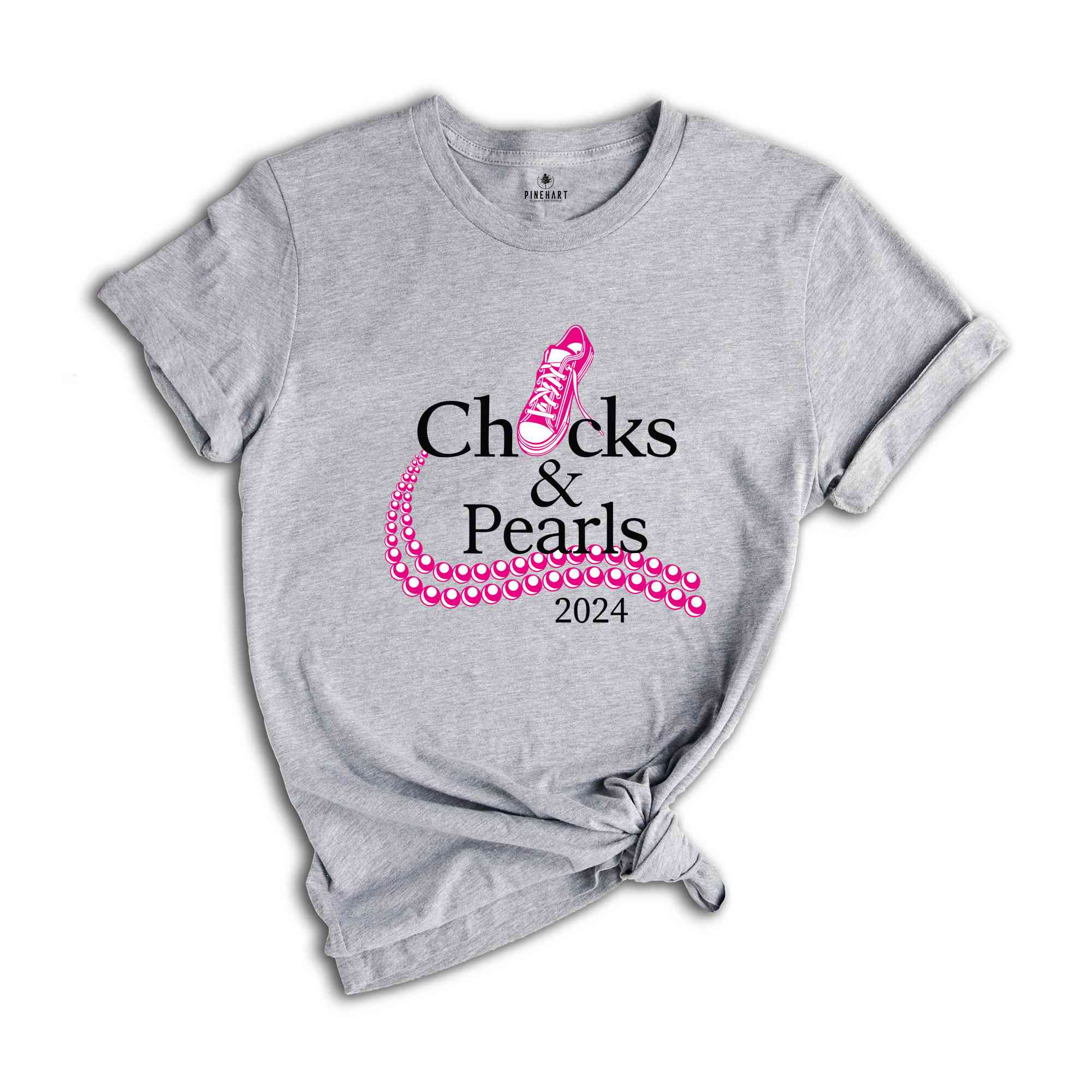 Chucks & Pearls 2024 Election T-Shirt, Kamala Harris Tee, Kamala Harris President 2024 Shirt, Usa Elections Gifts