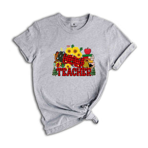 Teacher Christmas Shirt, Teacher Gift, Teacher Appreciation, Christmas Party Shirt, Christmas Gift, Holiday Shirt, Happy Christmas