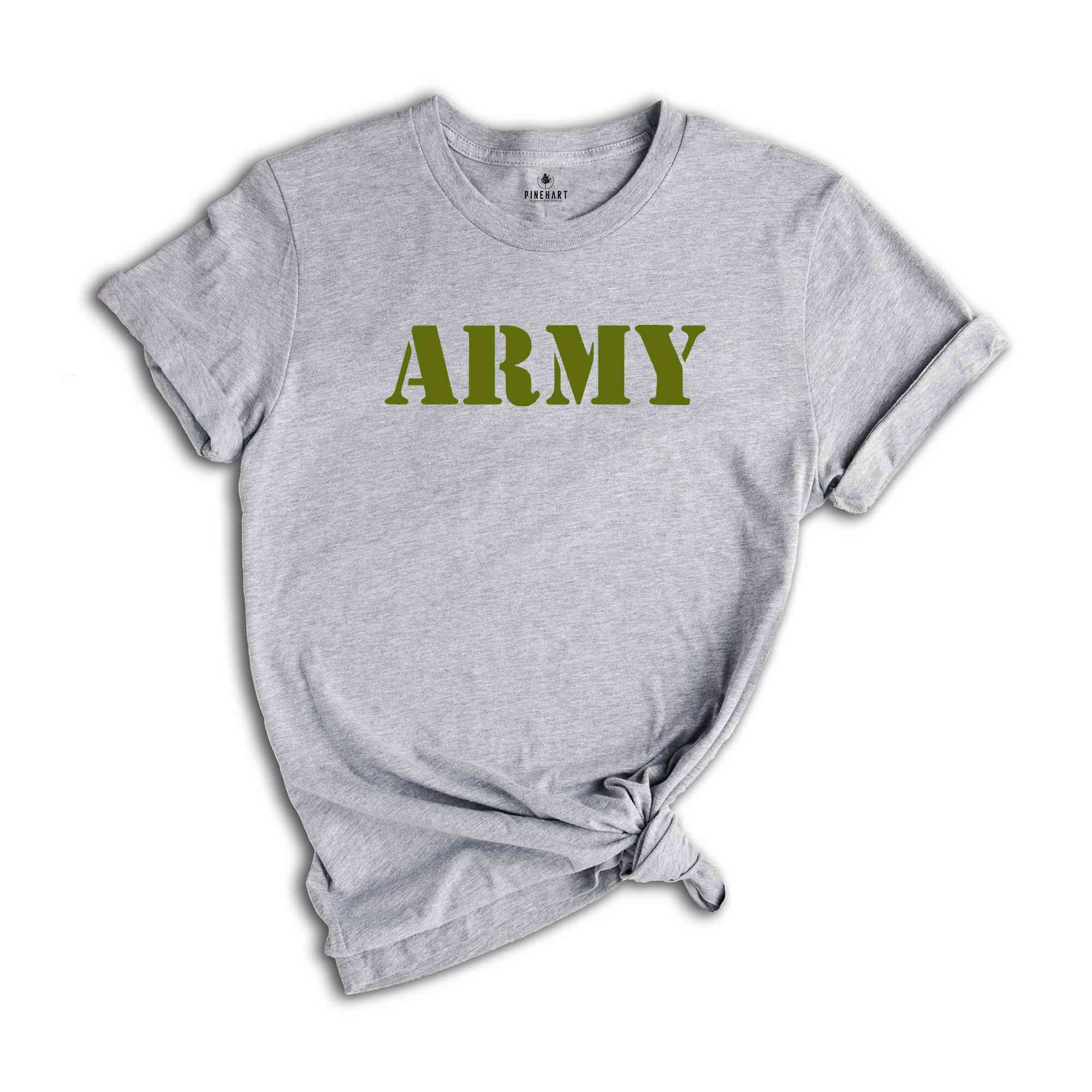 Army Shirt With Name, Personalized Army T-Shirt, Custom Army Tee With Name, Gift for Army Wife, Gift for Army Mom