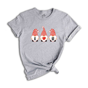 I Love Valentine Gnomes Shirt, Love Shirt, Valentines Day Shirt For Couple, Cute Valentine Shirt, Valentines Day Gift