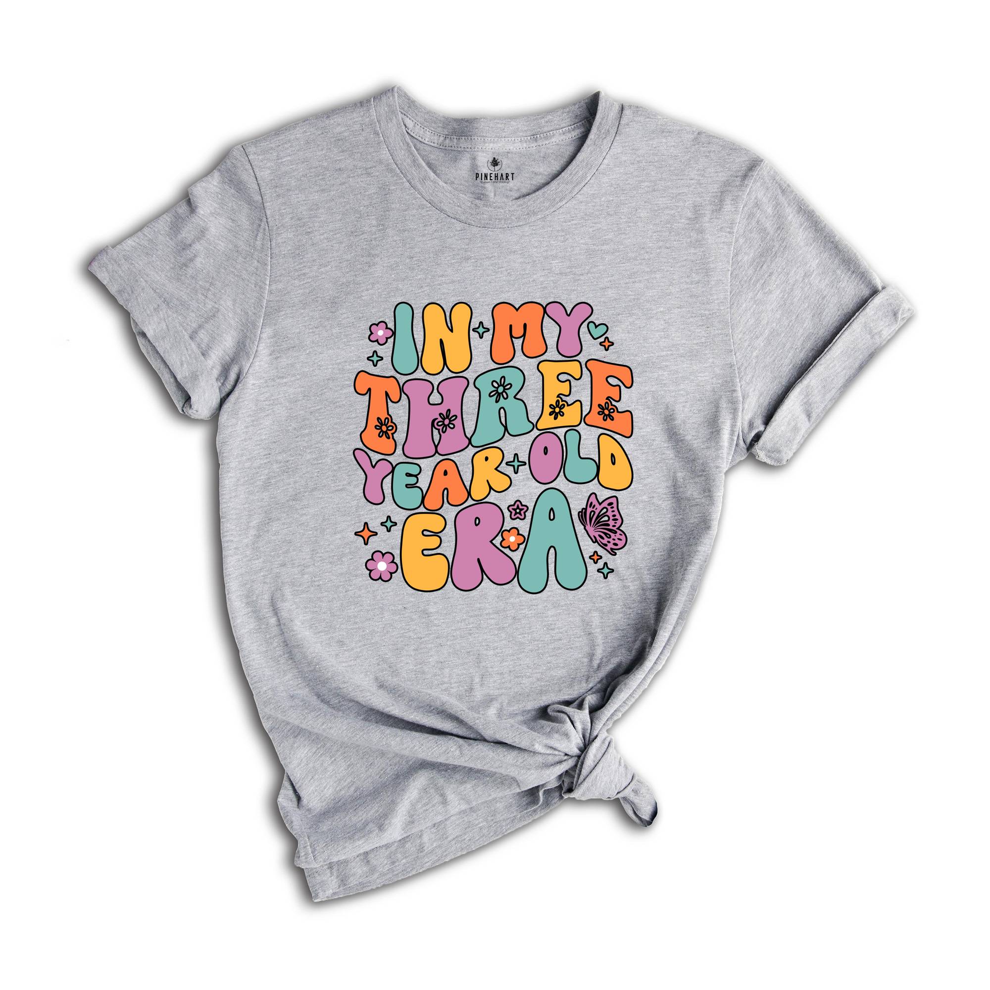 In My Three Year Old Era Shirt, Three Birthday Shirt, Kids Birthday Party Shirt, Birthday Celebrant Shirt, Birthday Kids Shirt, Kids Shirt